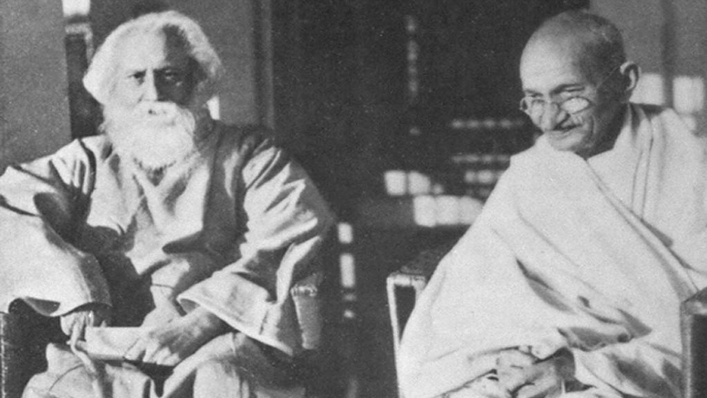 Tagore y Gandhi, en 1940. (Dominio público)