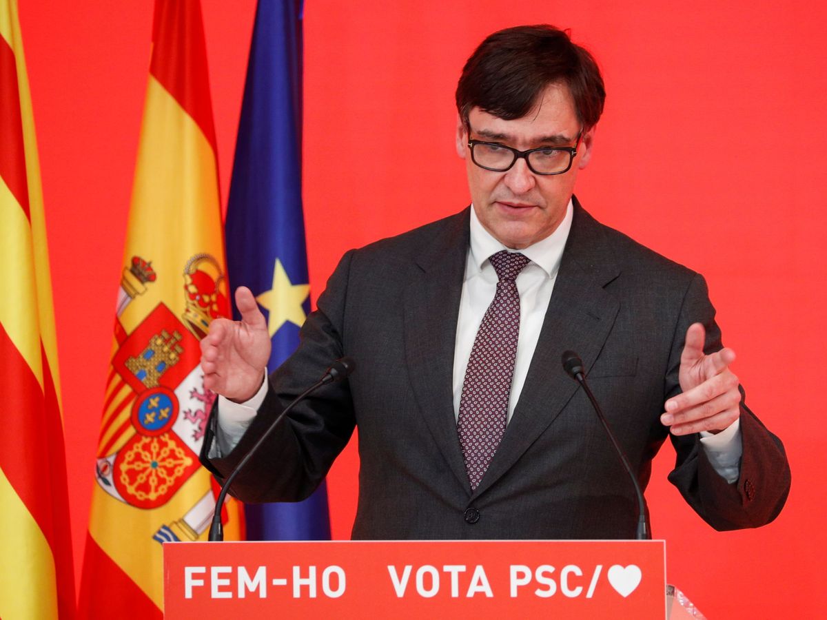 Foto: El candidato a presidir la Generalitat, Salvador Illa. (Reuters)