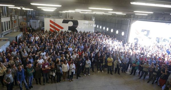 Foto: Asamblea de los trabajadores de TV3. (Twitter: @comitedetv3)