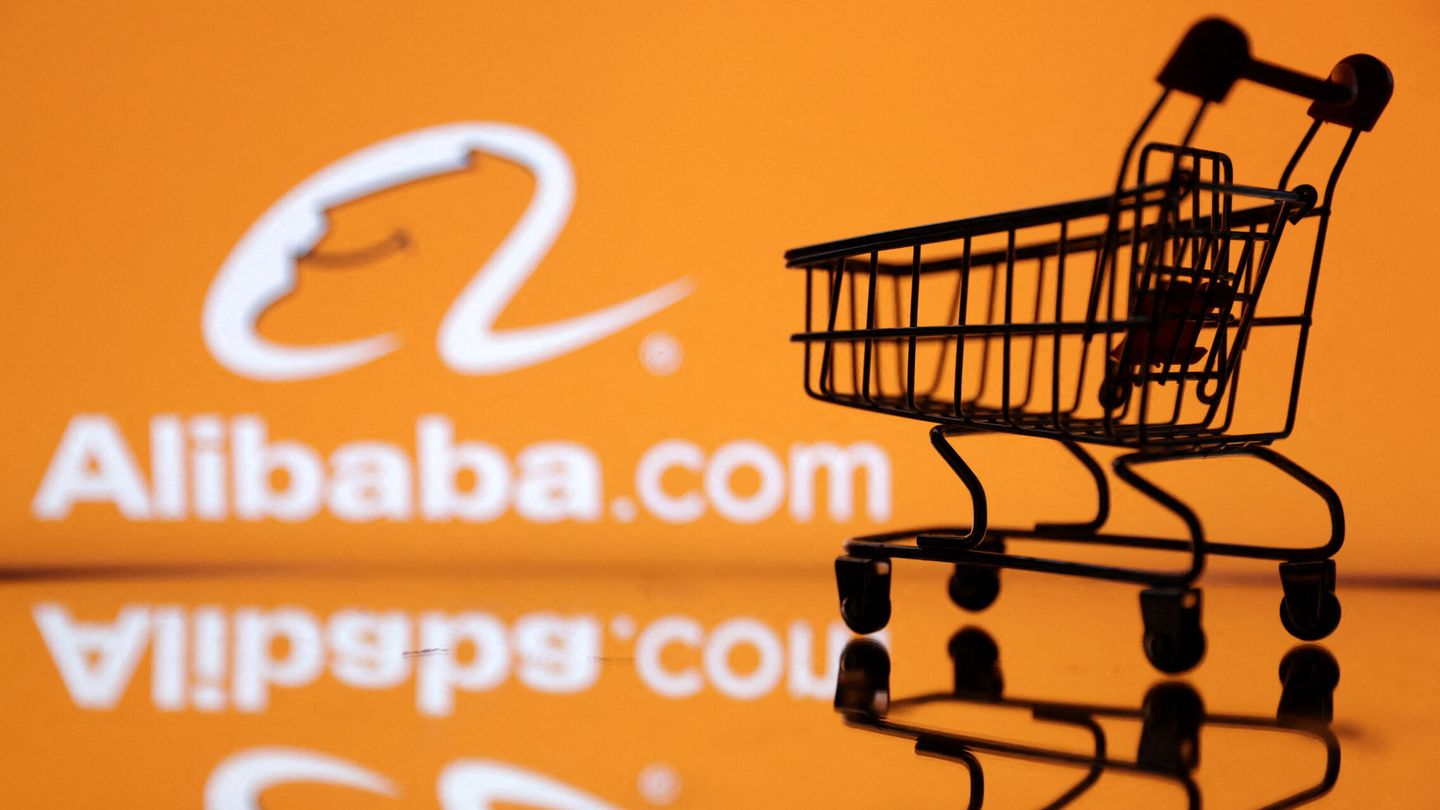 Ilustración con el logo de Alibaba. (Reuters) 