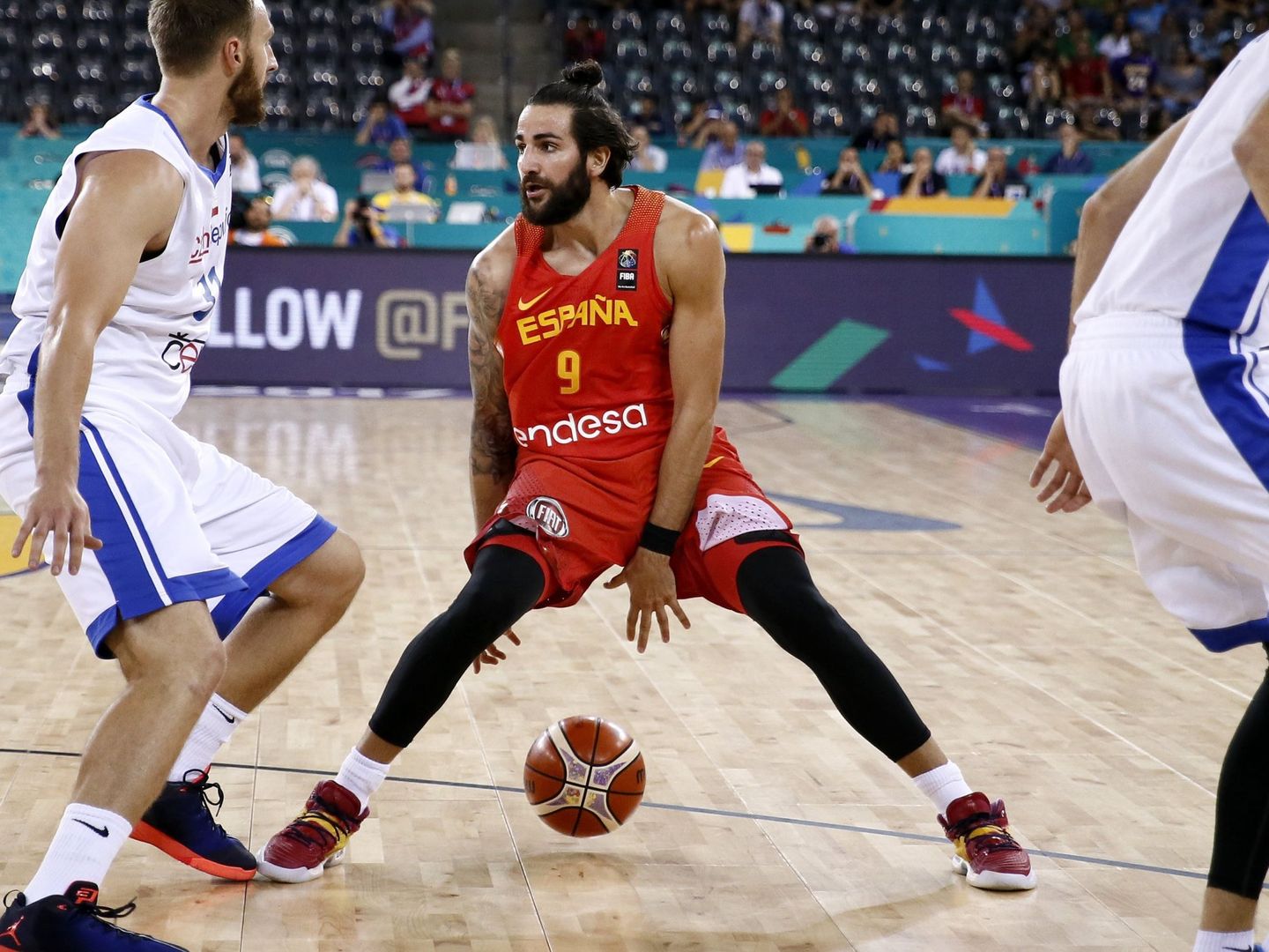 Ricky Rubio ha dado 12 asistencias en los dos primeros partidos del EuroBasket. (EFE)