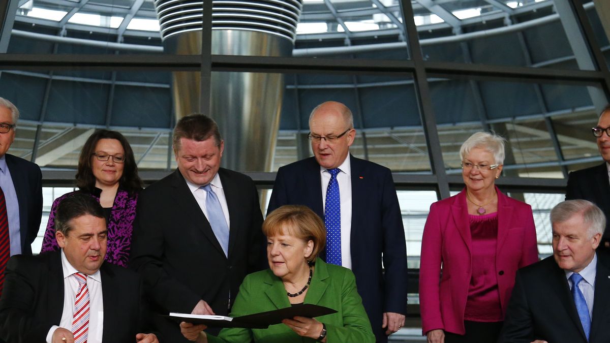 Merkel y los socialdemócratas llegan a un acuerdo para gobernar en una gran coalición