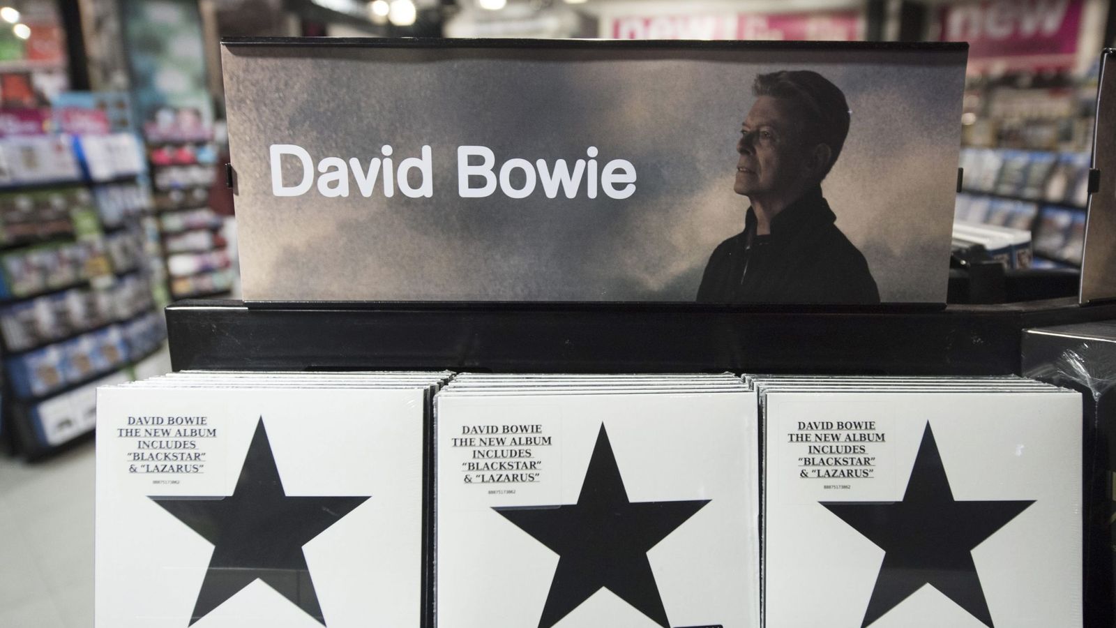 Foto: Vista del disco 'Backstar', del cantante británico David Bowie.