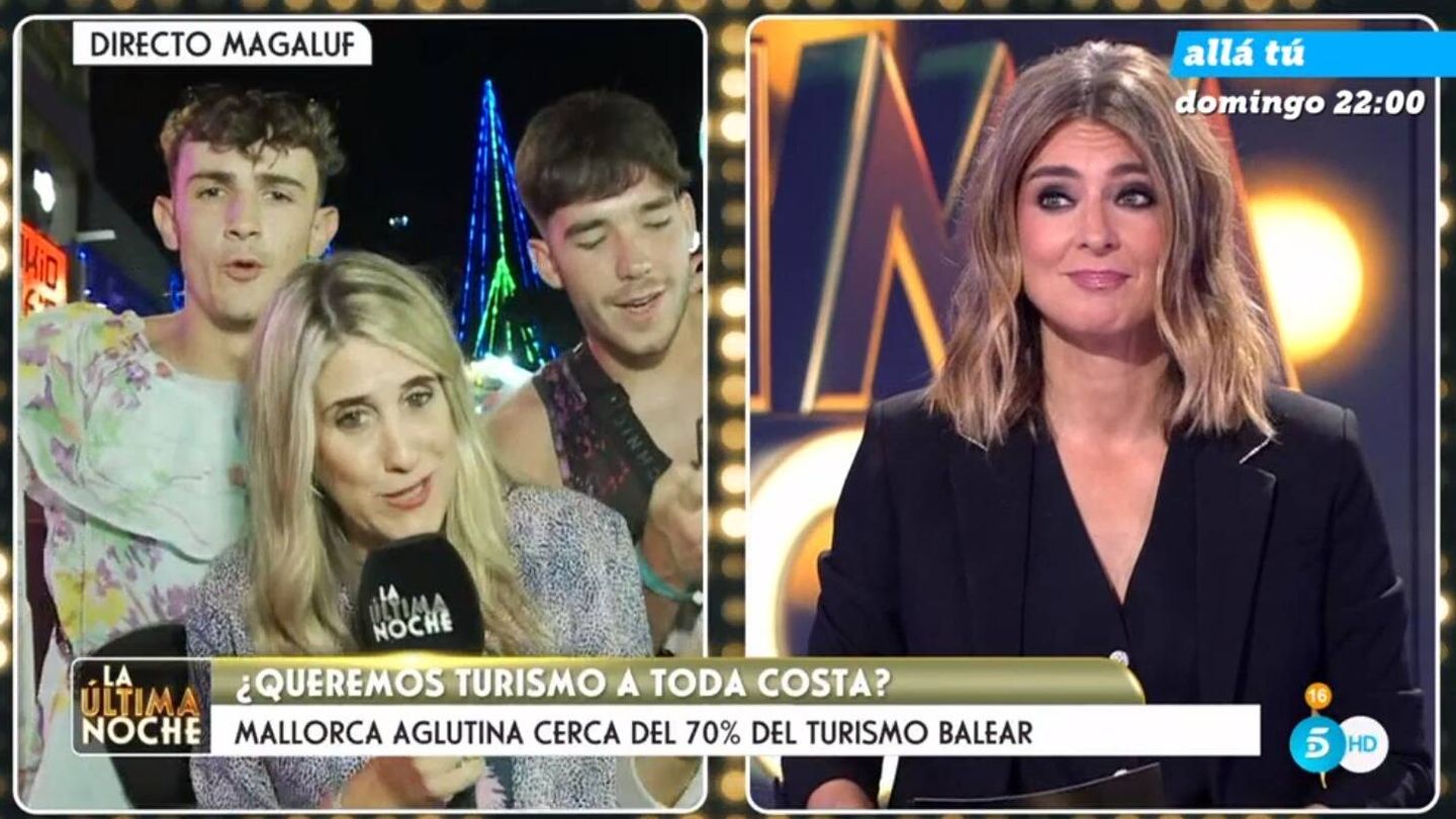 Regina Aleñá y Sandra Barneda en 'La última noche'. (Mediaset España)