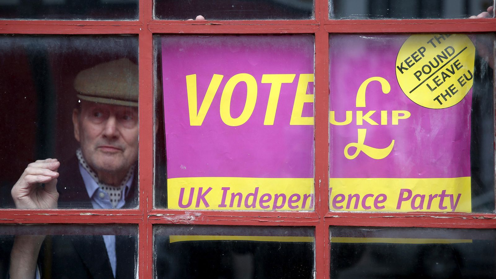 Foto: Una pancarta del Ukip, el partido pro-independencia del Reino Unido (REUTERS)