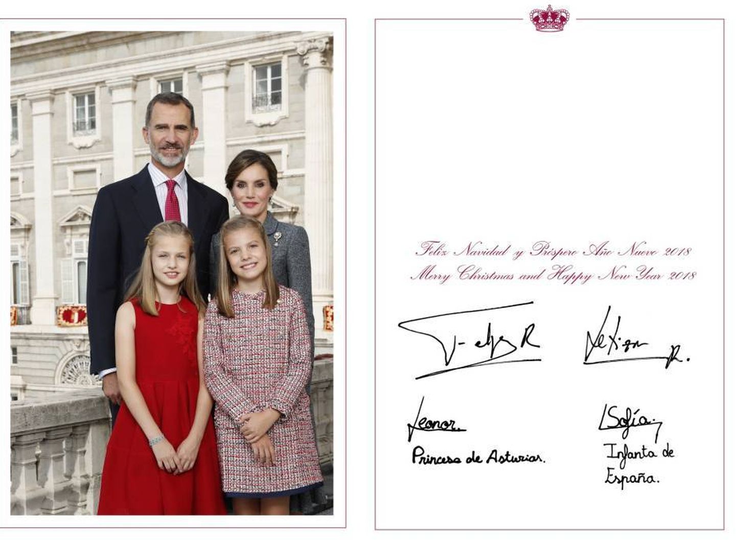  La felicitación de 2017. (Casa Real)