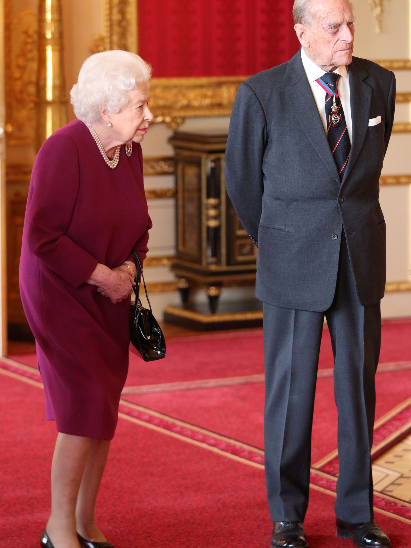 La reina isabel y el duque de Edimburgo, en uno de sus últimos compromisos públicos juntos. (Reuters)
