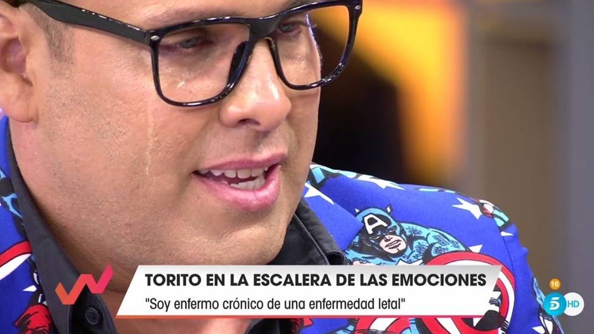 'Viva la vida': Torito se rompe en directo al hablar con Emma García sobre su enfermedad letal