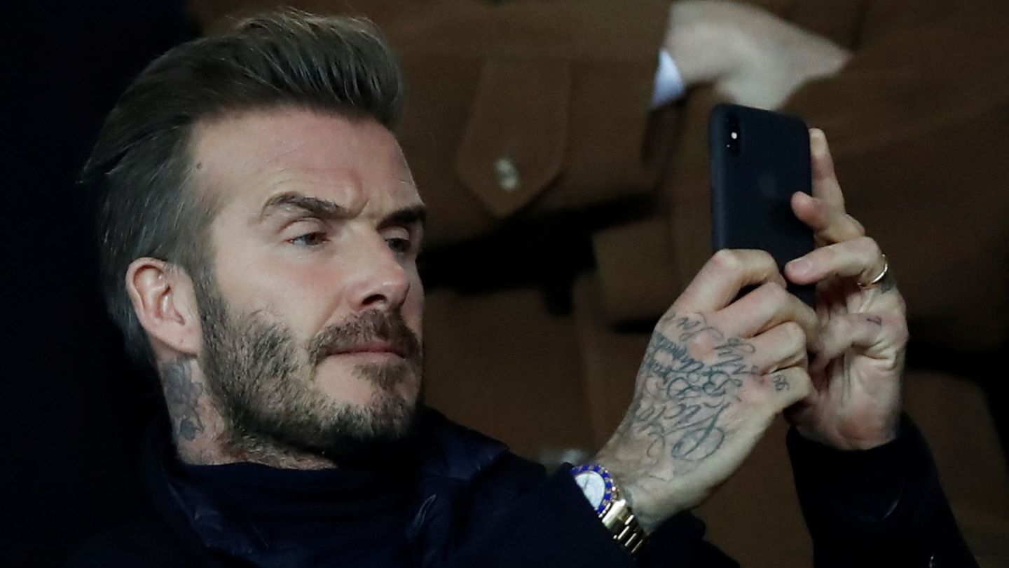 Beckham, durante un partido del Real Madrid. (Reuters/Gonzalo Fuentes)
