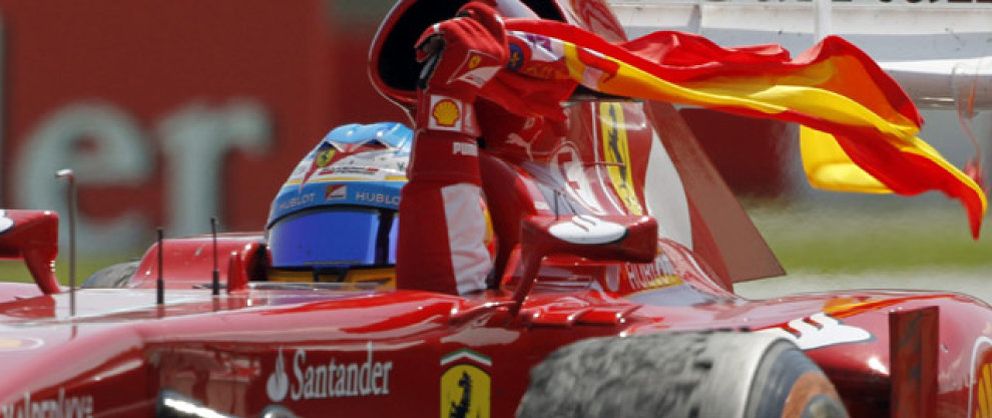 Foto: Fernando Alonso gana el GP de España con un fantástico Ferrari