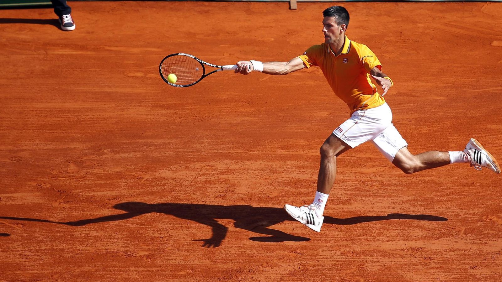 Foto: Novak Djokovic durante el partido en el que derrotó a Albert Ramos (Reuters).