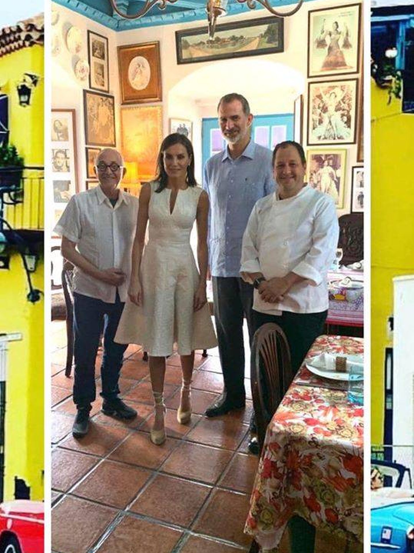 Los reyes Felipe y Letizia junto al chef. (Redes Sociales: @ivanchefsjusto)
