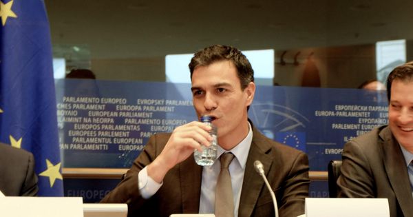 Foto:  El secretario general del PSOE, Pedro Sánchez, en el Parlamento Europeo. (EFE)