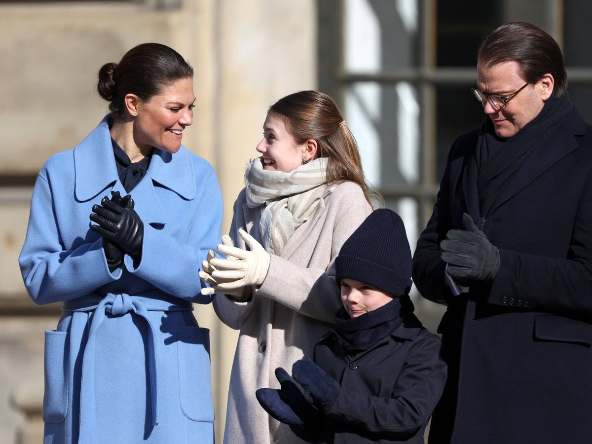 Foto: La princesa Victoria, junto a su familia. (Getty)