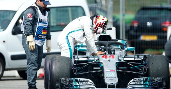 Foto: Hamilton nos dejó la imagen del Gran Premio de Alemania. (REUTERS)