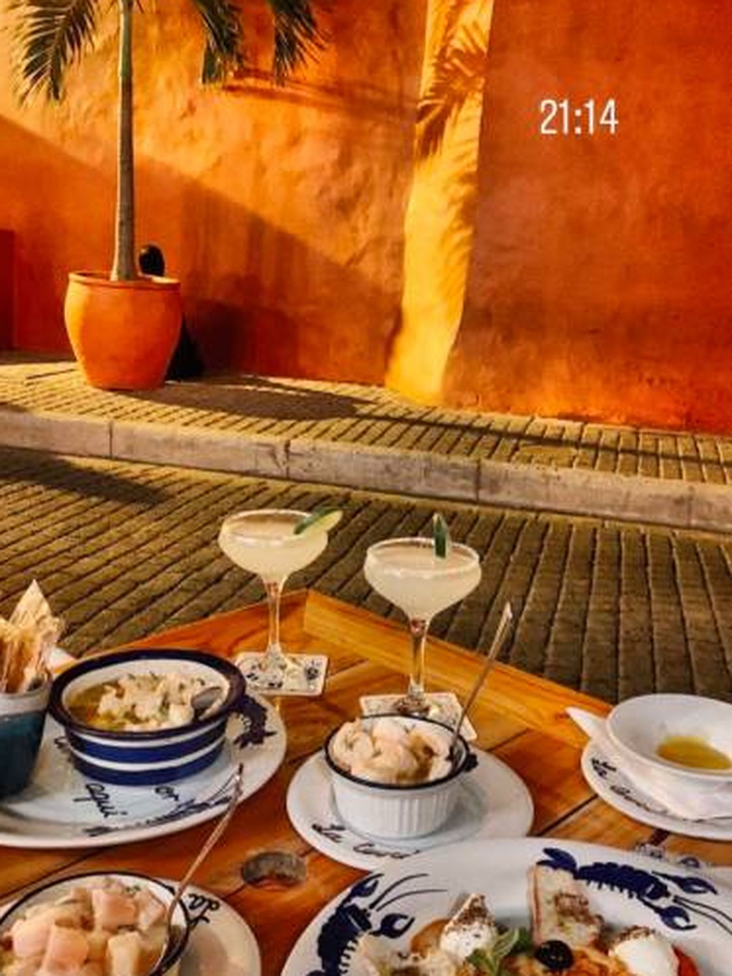 El matrimonio disfruta de deliciosas cenas en Juan del Mar Restaurante, donde han degustado platos como pulpo asado a la brasa sazonado con los secretos del chef montado sobre un hummus de aguacate.
