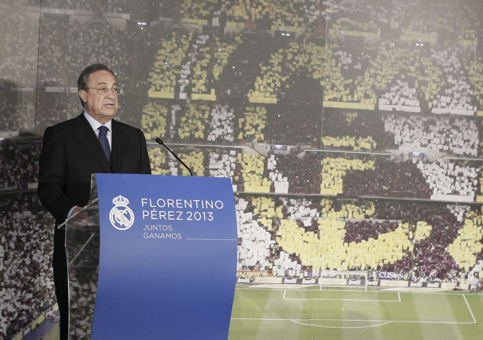 Foto: Florentino pérez, durante un discurso (efe). 
