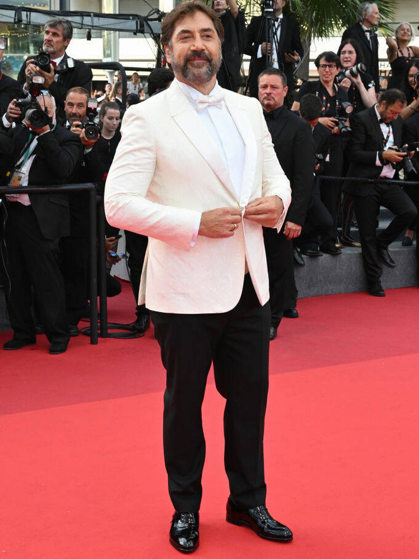 Javier Bardem, en la alfombra roja de clausura de Cannes 2022. (Getty)