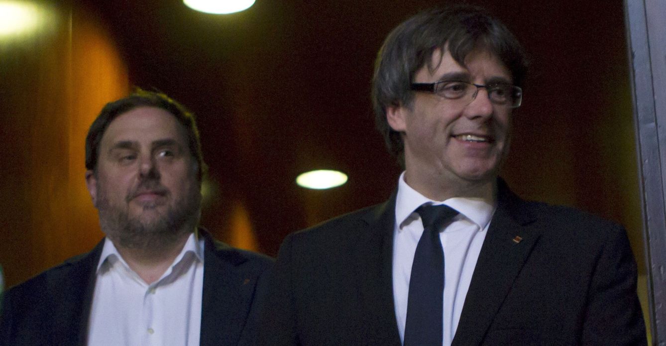 Oriol Junqueras y Carles Puigdemont. (EFE)