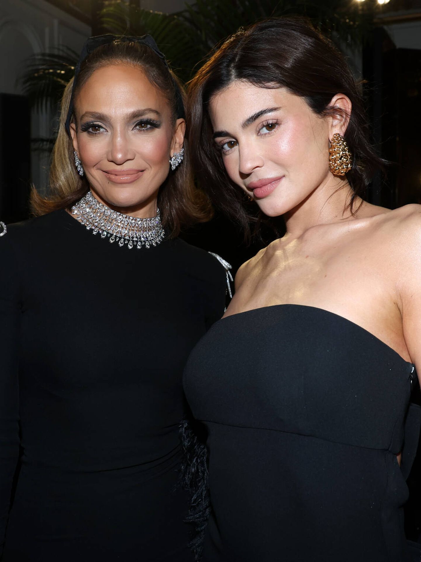 Jennifer Lopez y Kylie Jenner. (Getty Images)