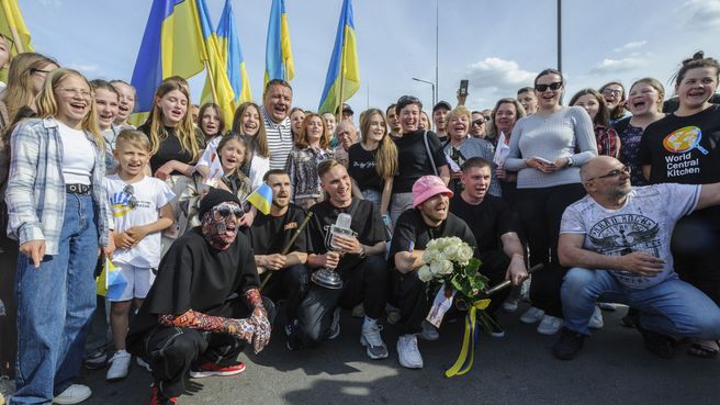 Foto de Kalush Orchestra llega a Ucrania 