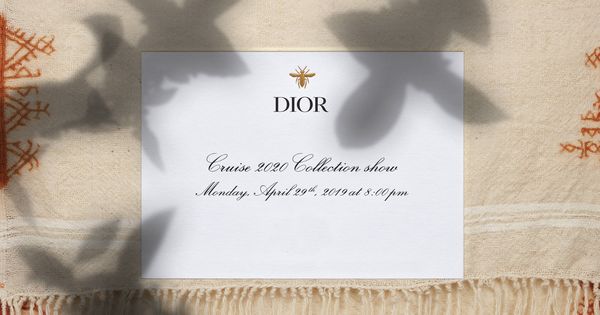Foto: La invitación al desfile en streaming del que podrás disfrutar en Vanitatis. (Cortesía Dior)