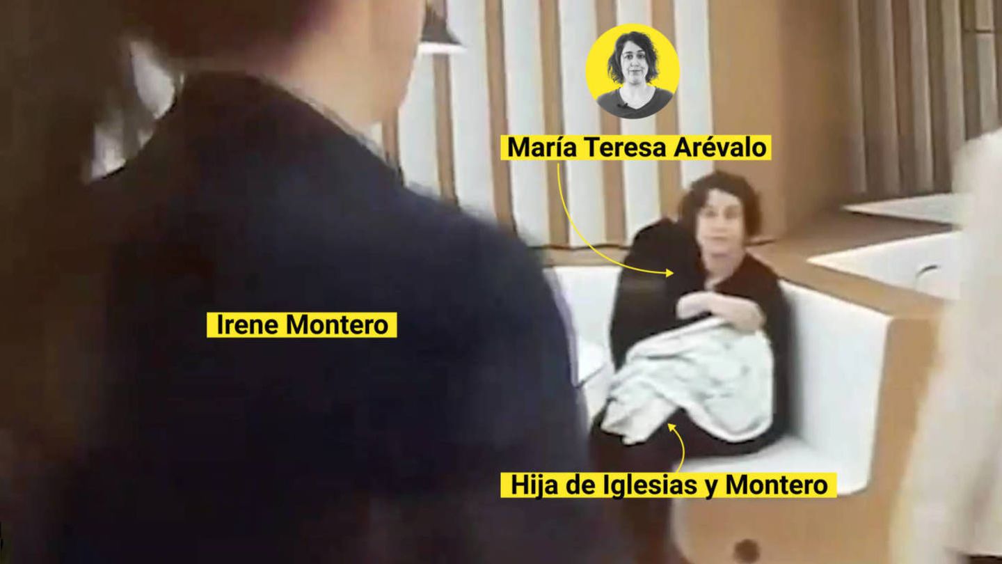 Irene Montero y Maria Teresa Arévalo, en un 'frame' de un programa de televisión. (EC)