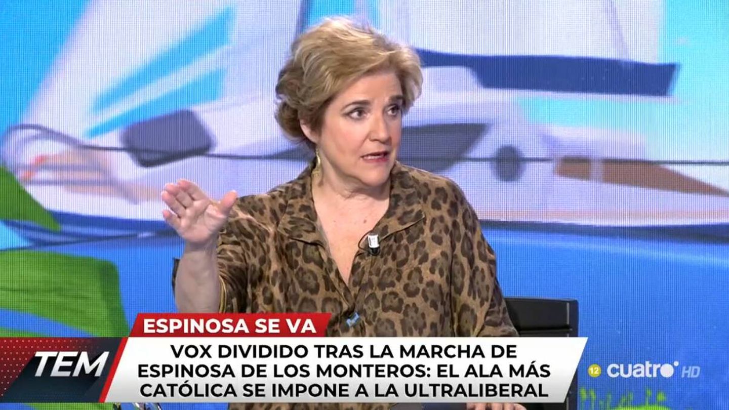 La periodista Pilar Rahola. (Mediaset)