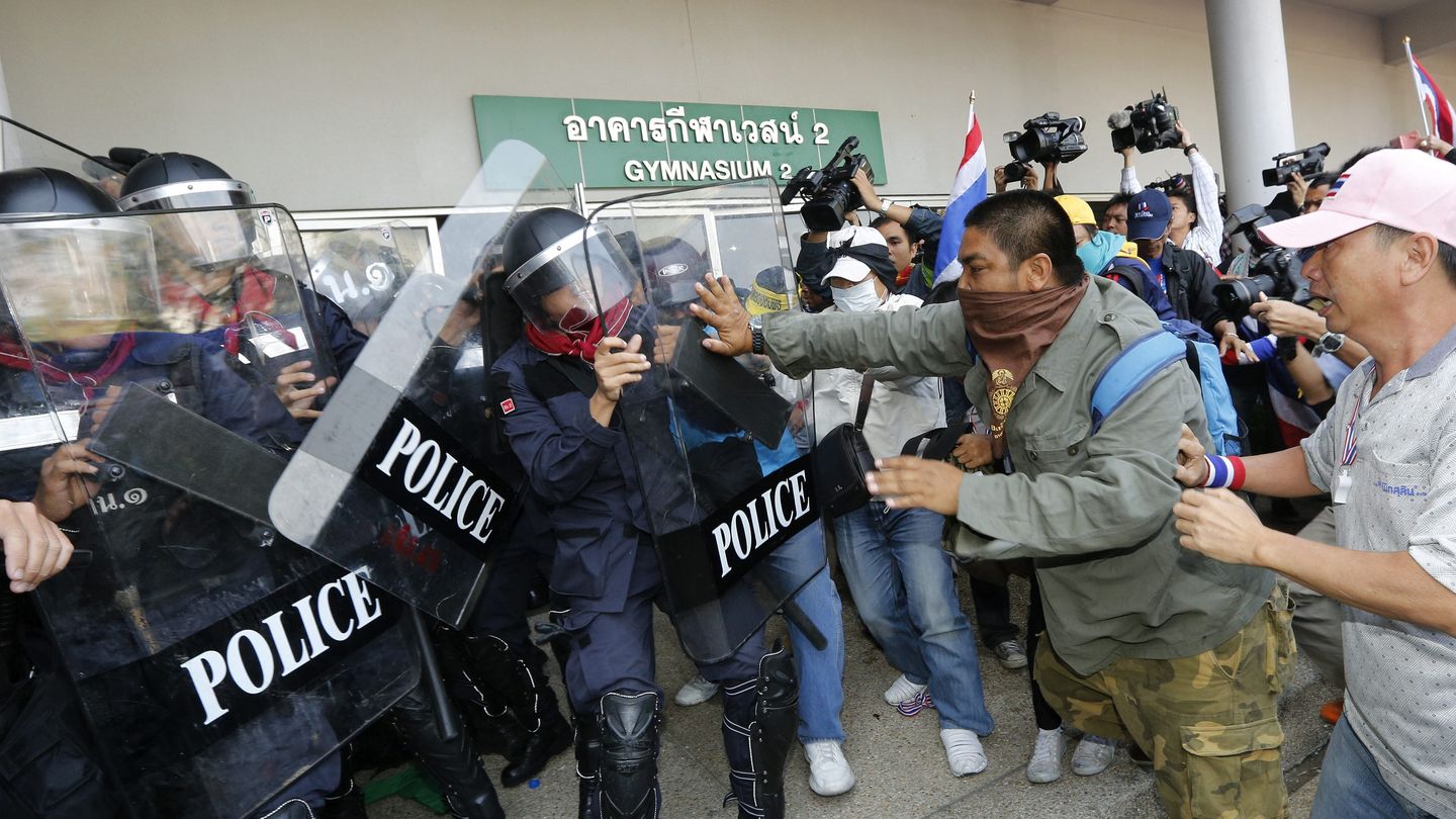 Disturbios antes de las elecciones en Tailandia (Efe).