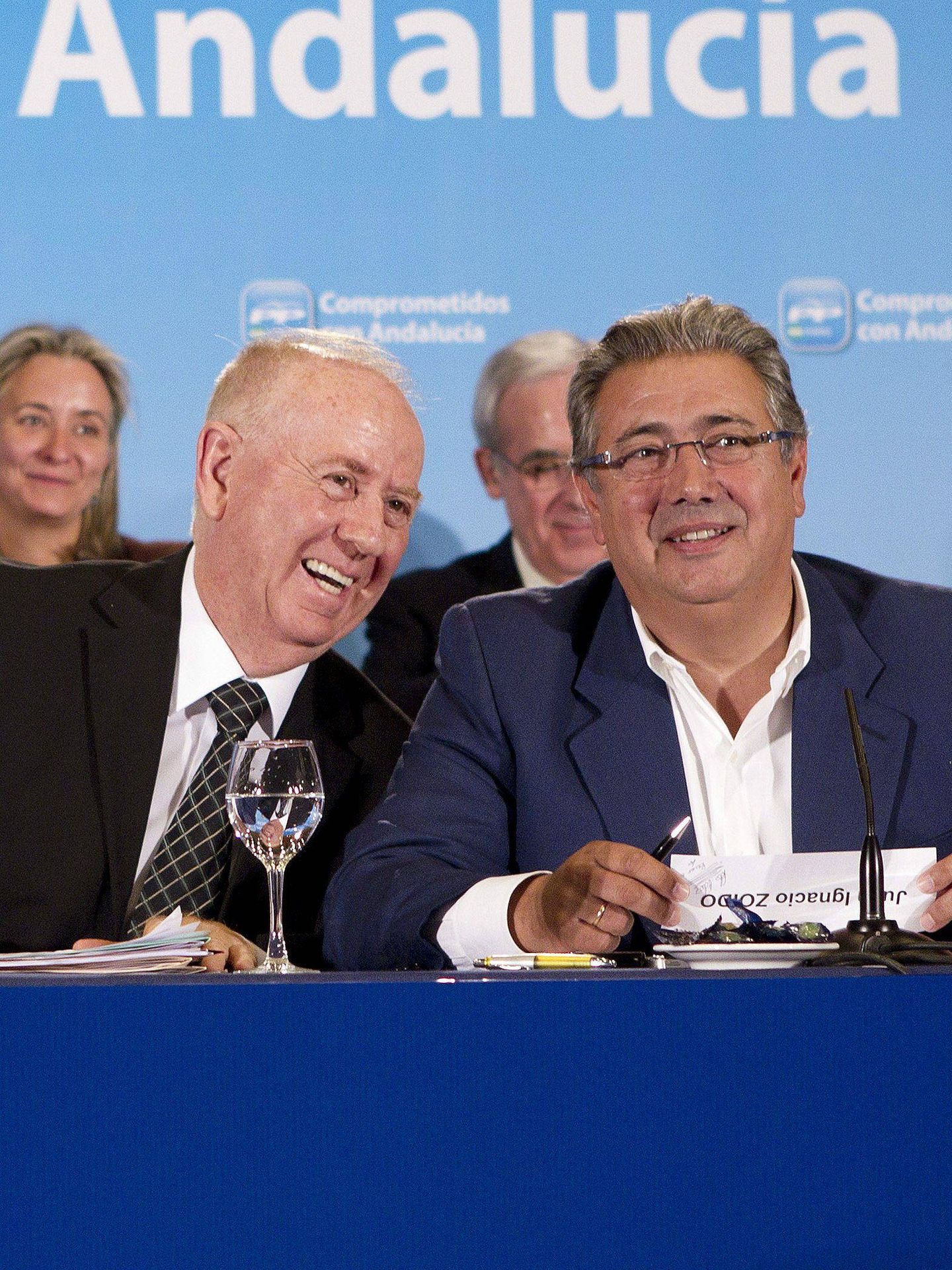 Pedro Fernández Montes y Juan Ignacio Zoido, en 2012 (EFE).
