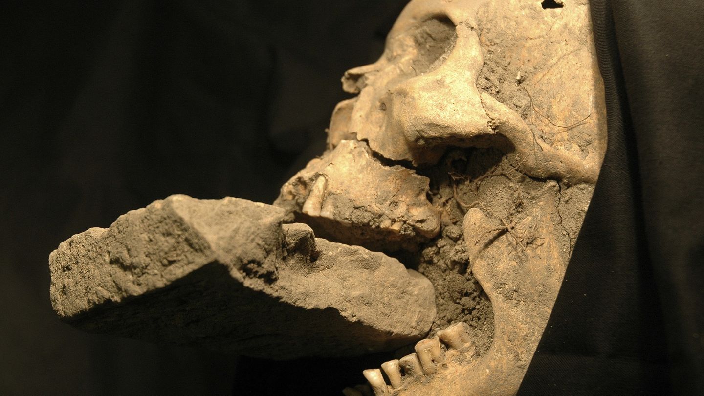Imagen del cadaver exhumado por Borrini. (Universidad de Florencia/Reuters)