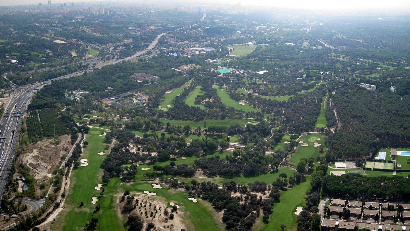 Vista aérea del Club de Campo Villa de Madrid.