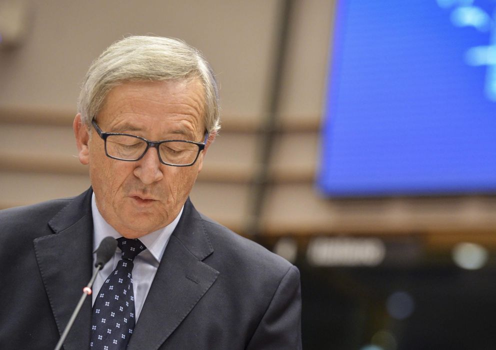 Foto: Juncker comparece ante la Eurocámara para hablar del Luxleaks. (Efe)