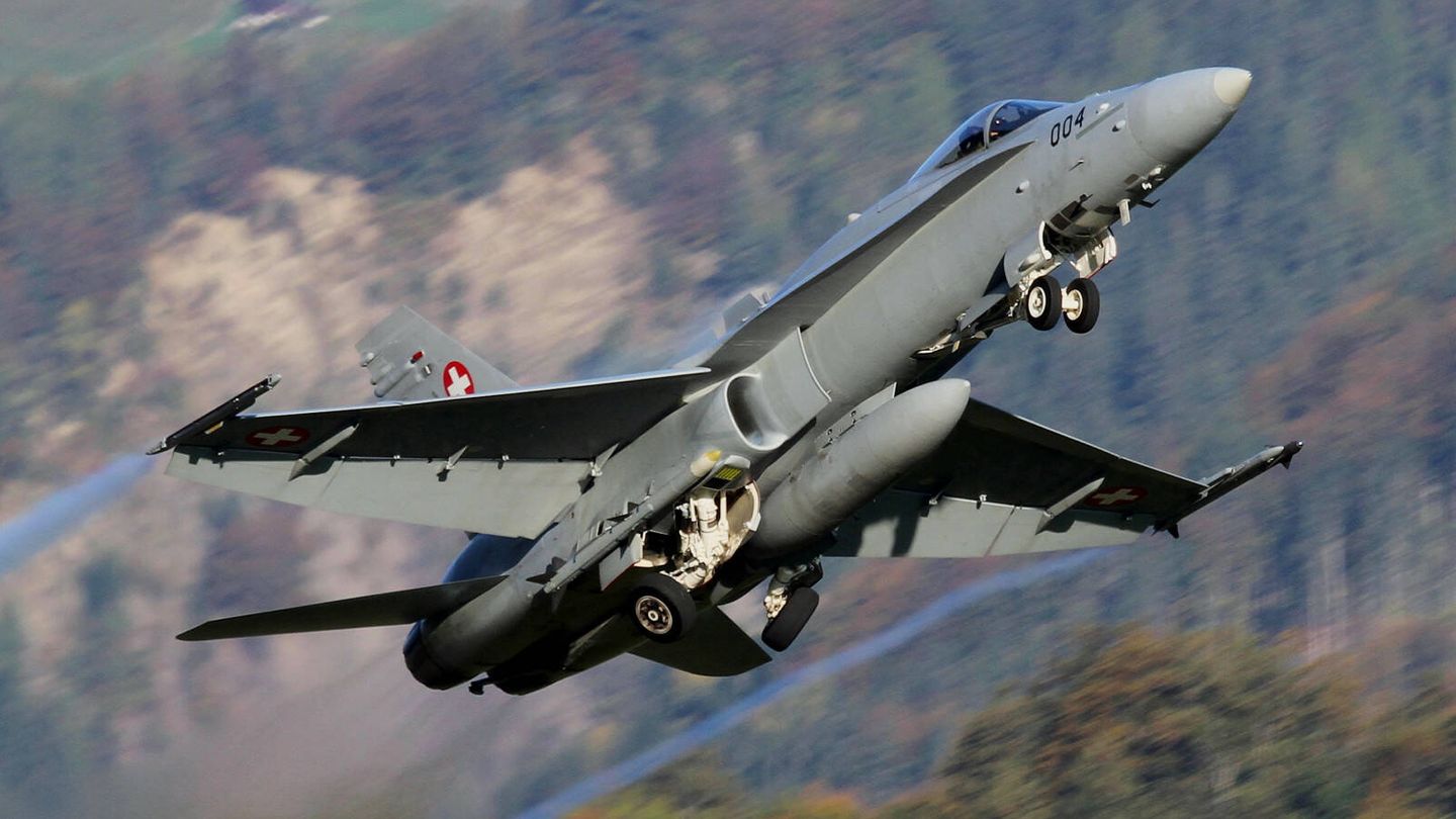 F-18 Hornet de la Fuerza Aérea suiza. (Swiss Air Force)