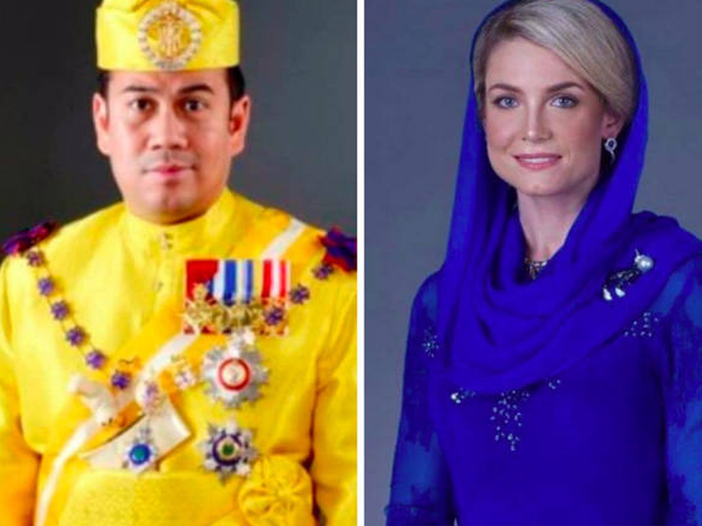 El príncipe Muhammad Faiz de Kelantan con Sofie Louise Johansson. (Redes Sociales)