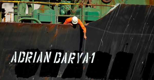 Foto: El petrolero iraní Grace 1, tras ser renombrado como Adrian Darya 1. (Reuters)