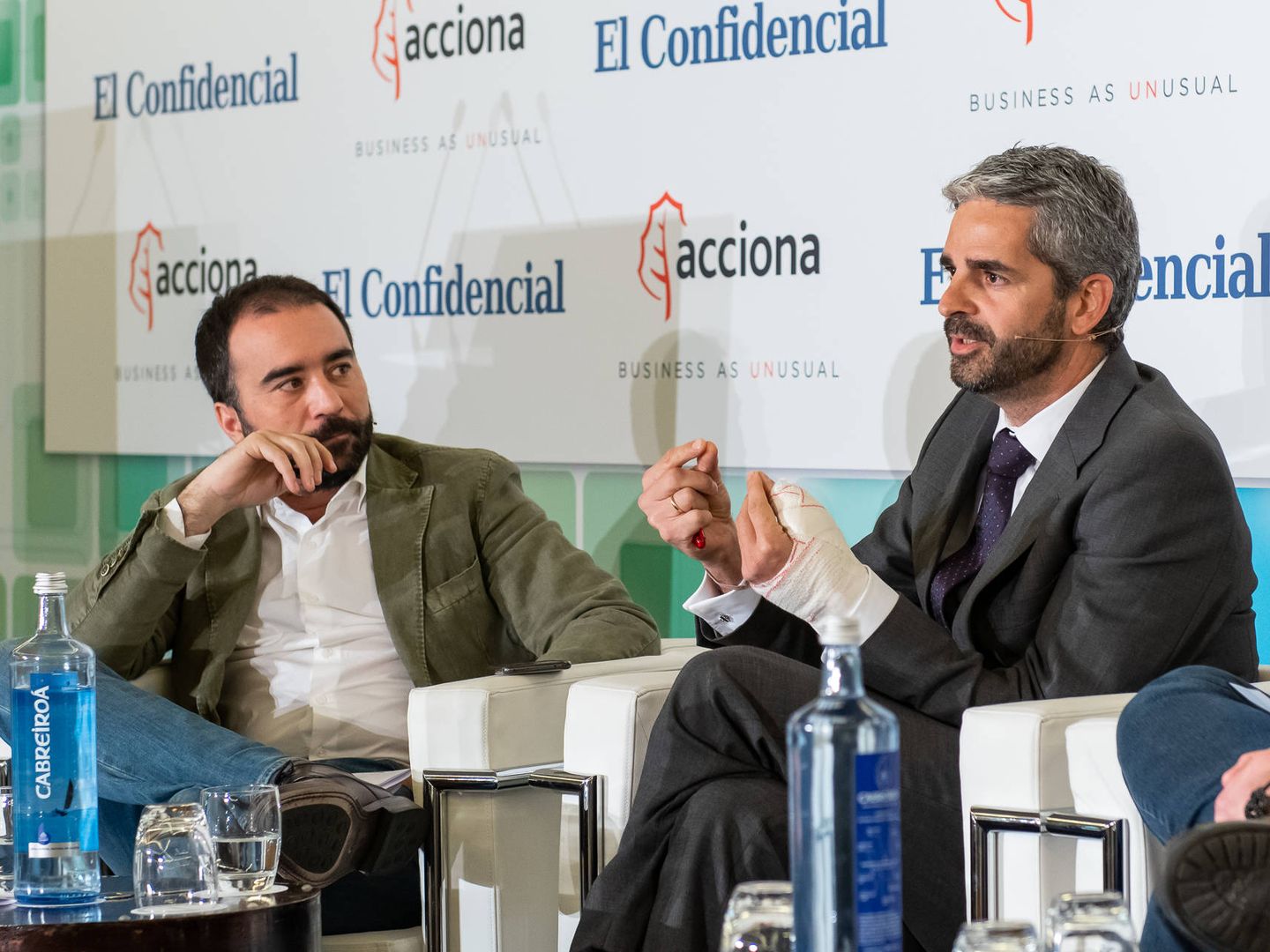 Carlos Hernanz (El Confidencial) y Alejandro Jiménez (Acciona). 