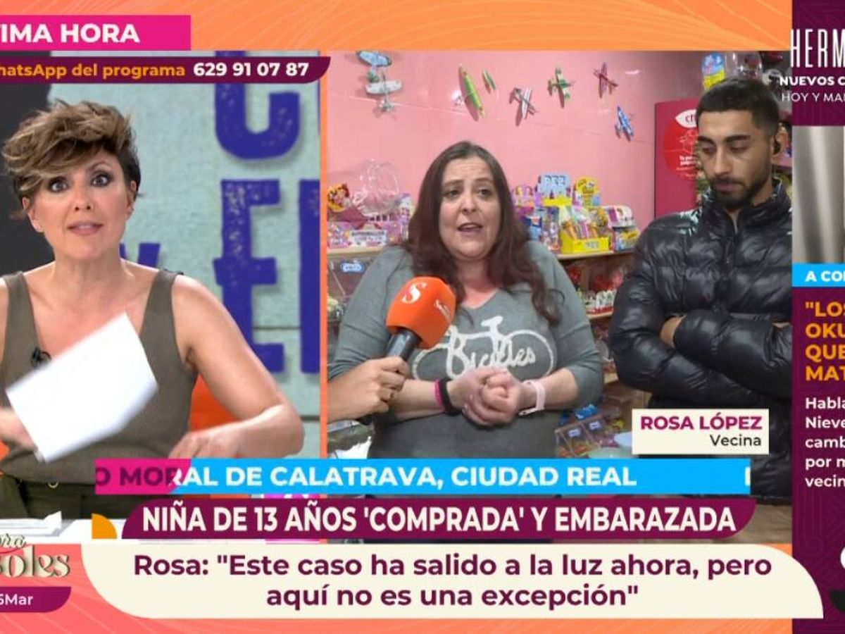 Foto: La presentadora Sonsoles Ónega hablando con Rosá López y Maryanoz. (Atresmedia)