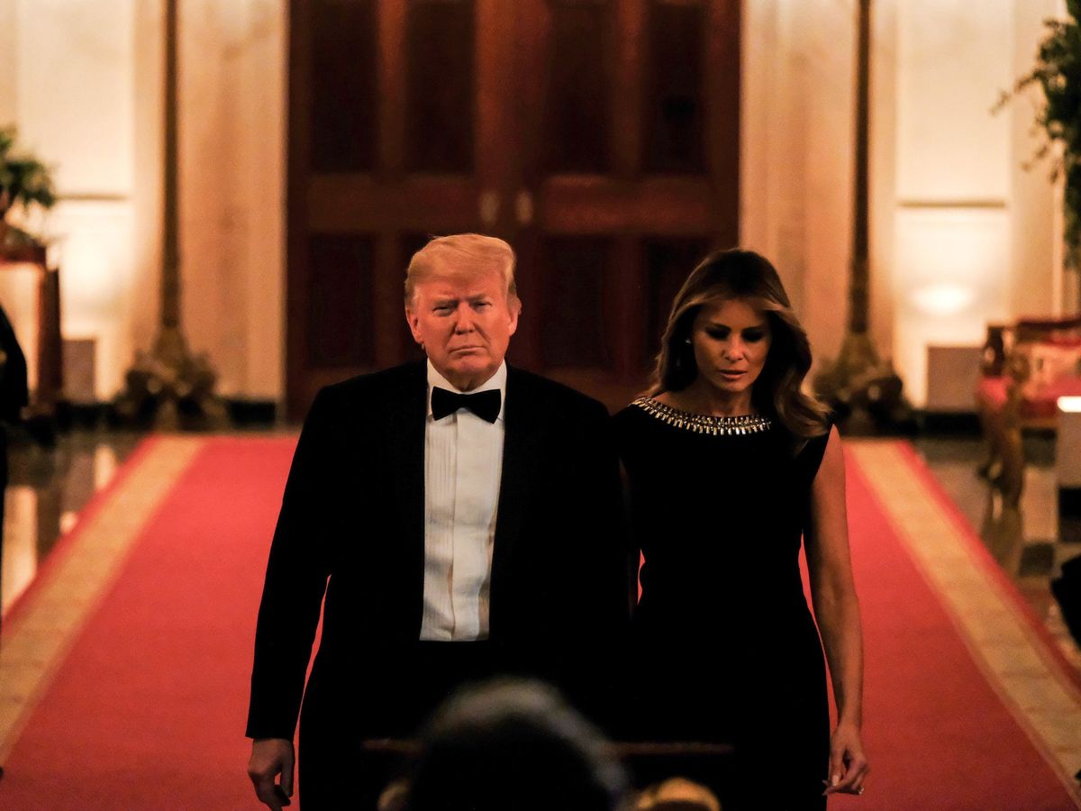 Foto: Donald Trump, junto a Melania Trump. (Reuters)