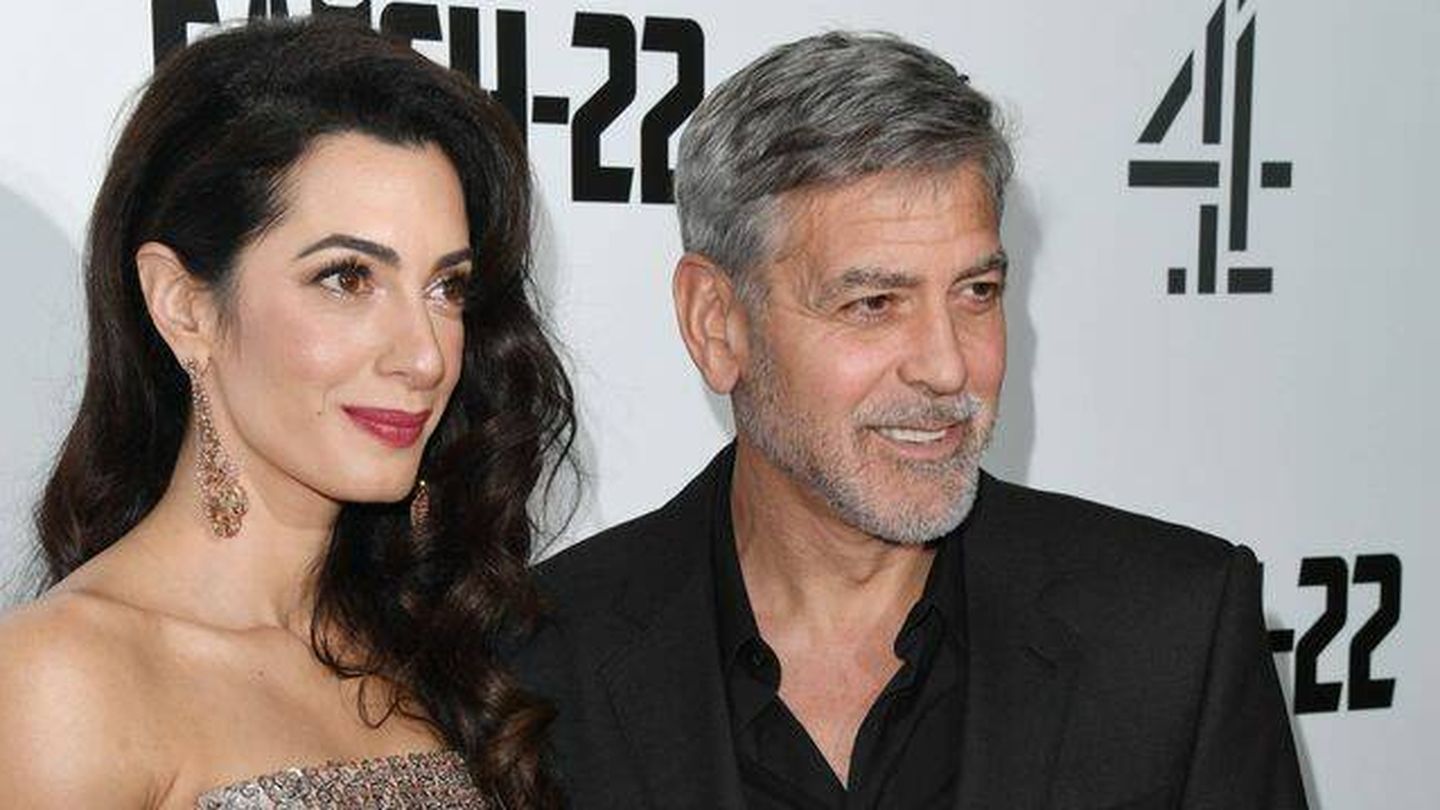 Amal y George Clooney, en una imagen de 2019. (Getty)