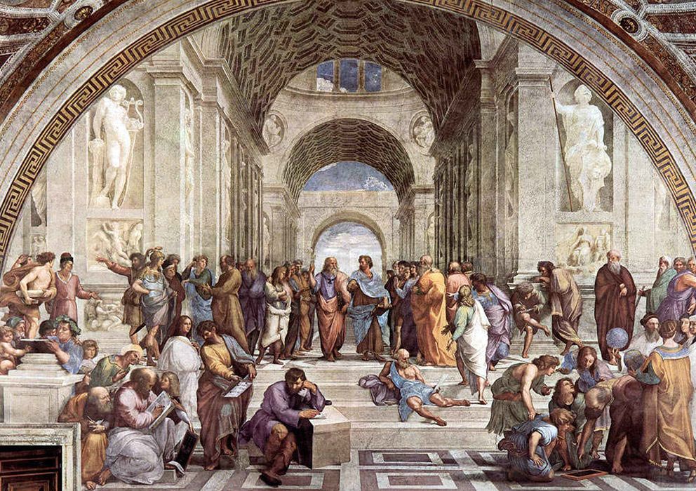 Foto: 'La escuela de Atenas', de Rafael Sanzio, es una celebración renacentista de la filosofía y ciencia de la Atenas clásica.