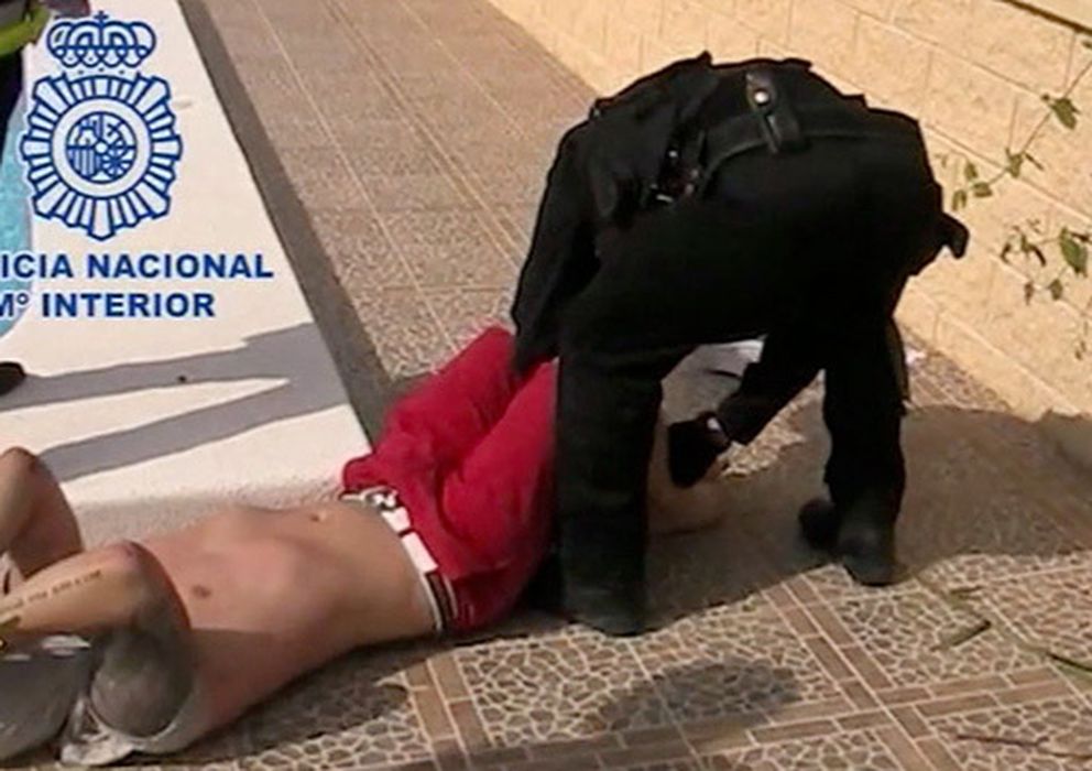 Foto: Detención en Calpe (Alicante) de Andrew Terence Moran, uno de los delincuentes británicos más buscados.