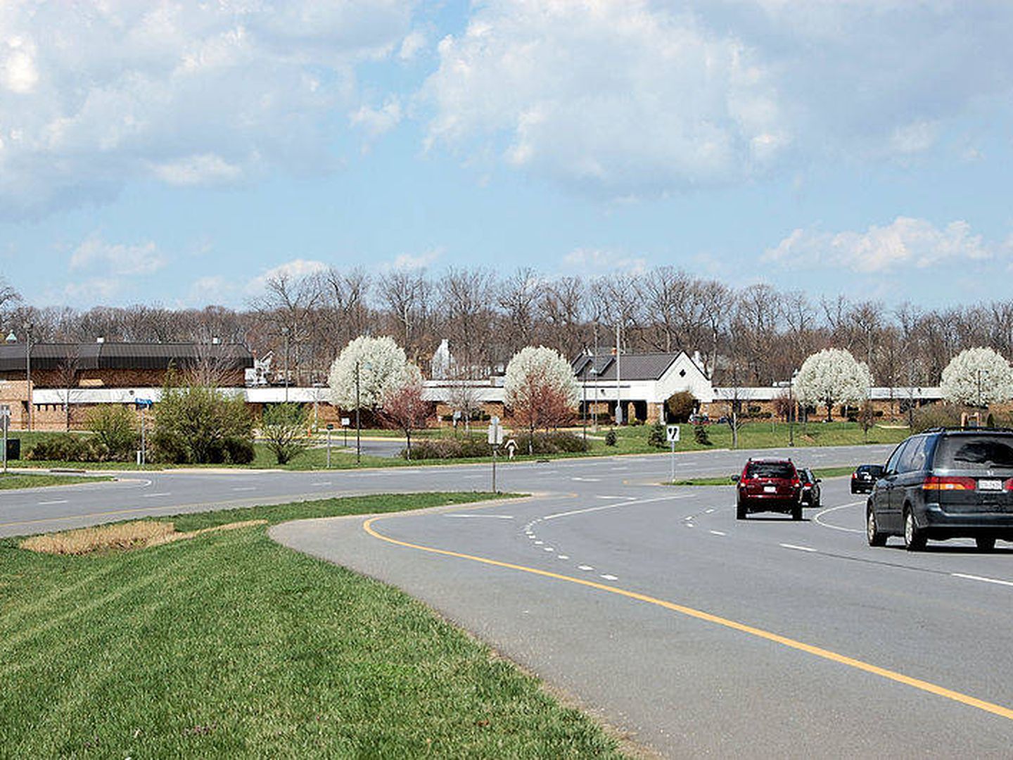 Ashburn (Virginia), con la escuela pública al fondo (Fuente: James H Dunning / Wikimedia)