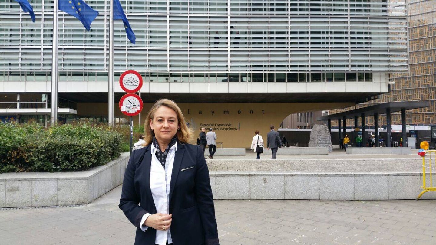 Marisa Hernández Latorre, ante la Comisión Europea en Bruselas