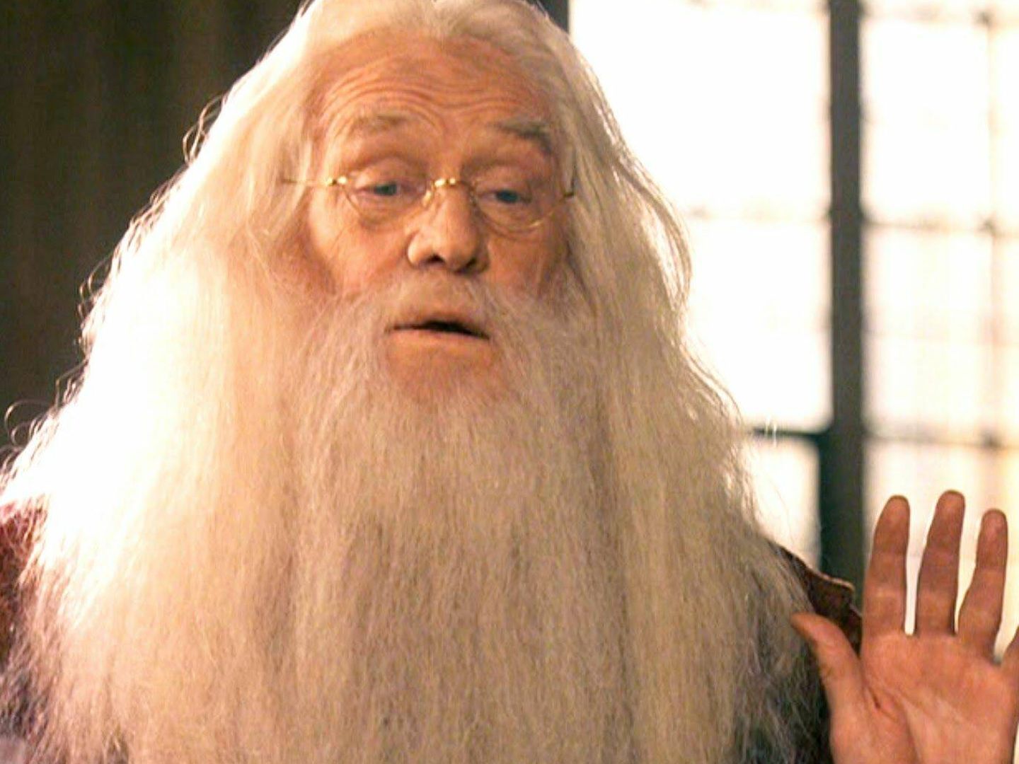 Richard Harris interpretando a 'Albus Dumbledore'. (Warner Bros.)