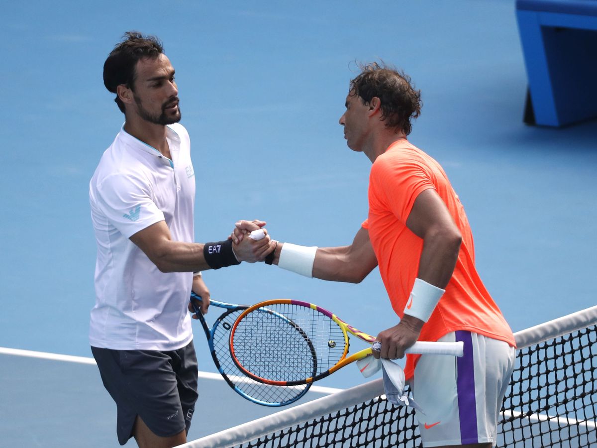 Foto: Nadal y Fognini, el pasado año en Australia. (Reuters/Asanka Brendon Ratnayake)