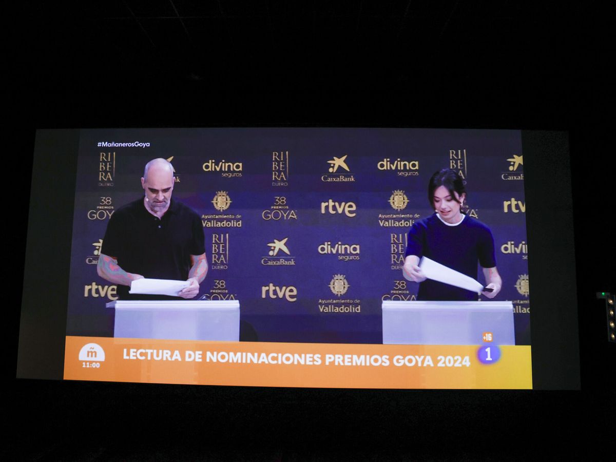 Foto: Luis Tosar y Anna Castillo anuncian a los nominados de los Premios Goya 2024.