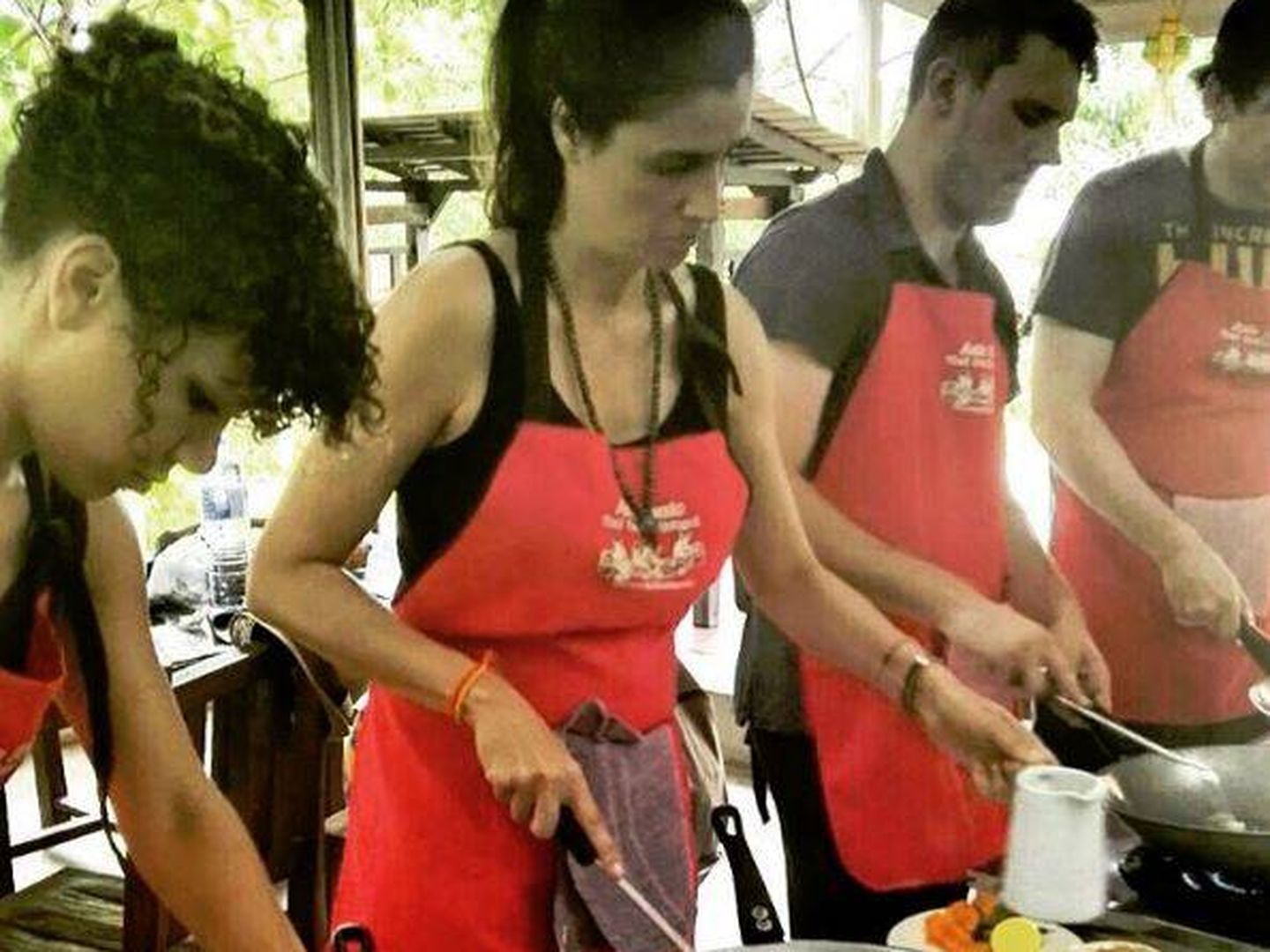 Elia durante sus clases de cocina (Instagram)
