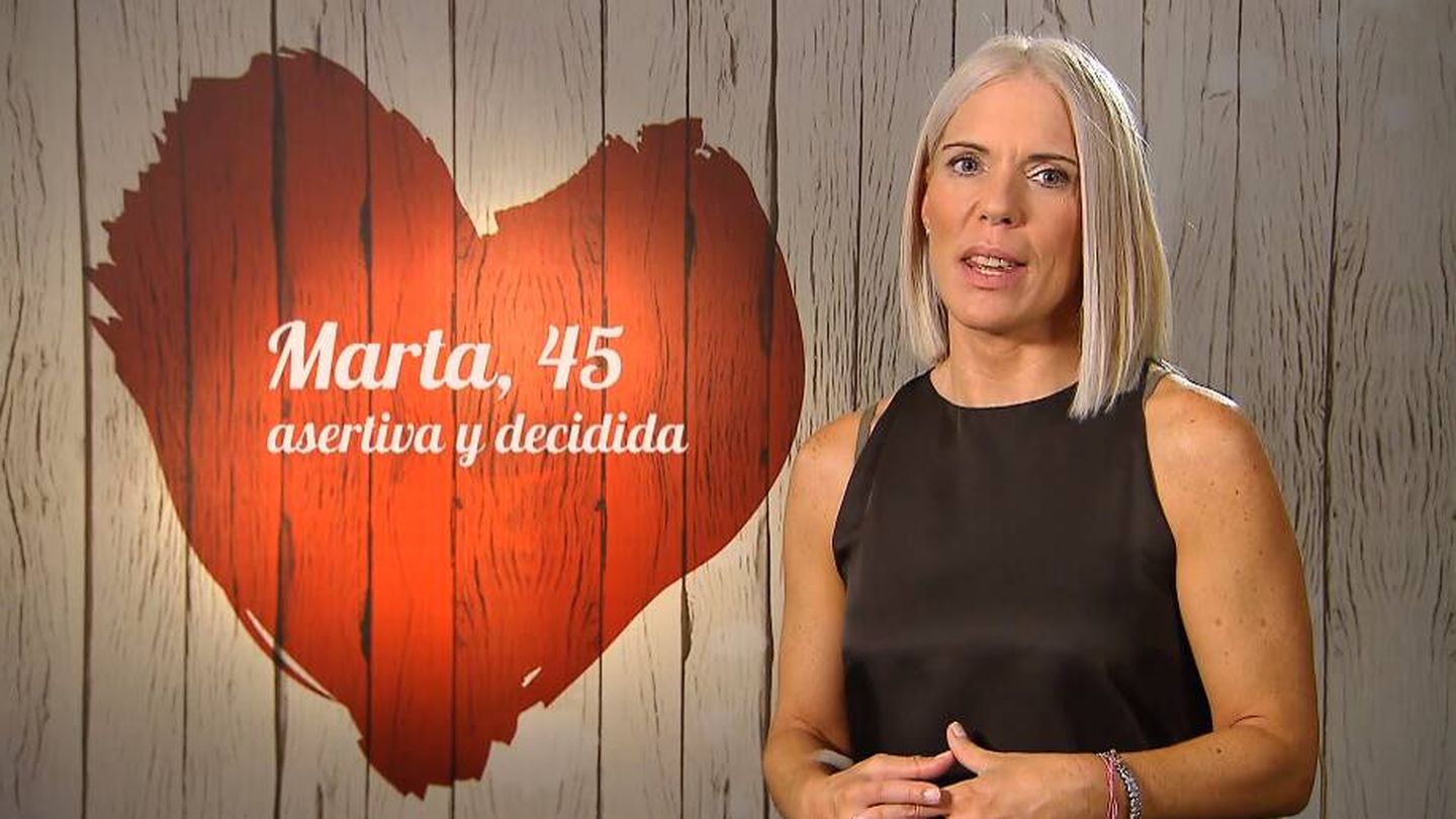 Marta en 'First Dates'. (Mediaset)