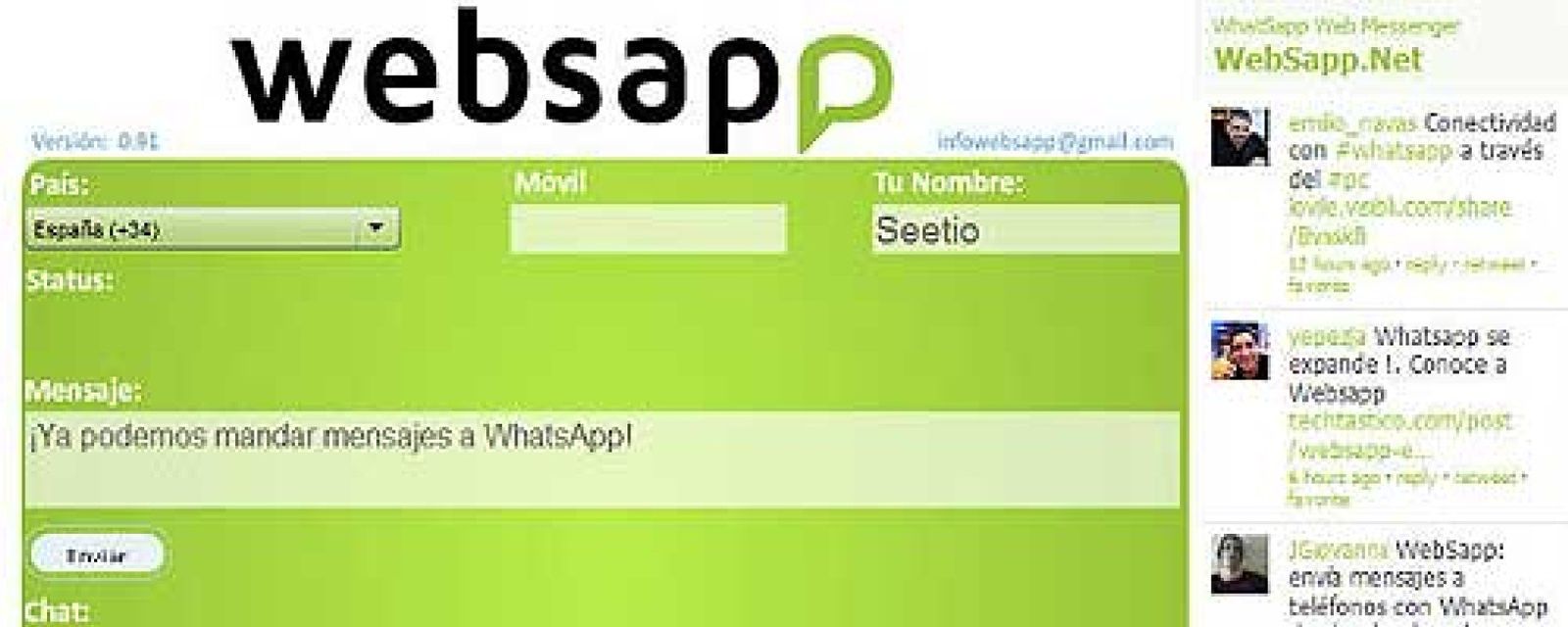 Foto: Websapp, una 'app' para chatear con Whatsapp desde tu PC
